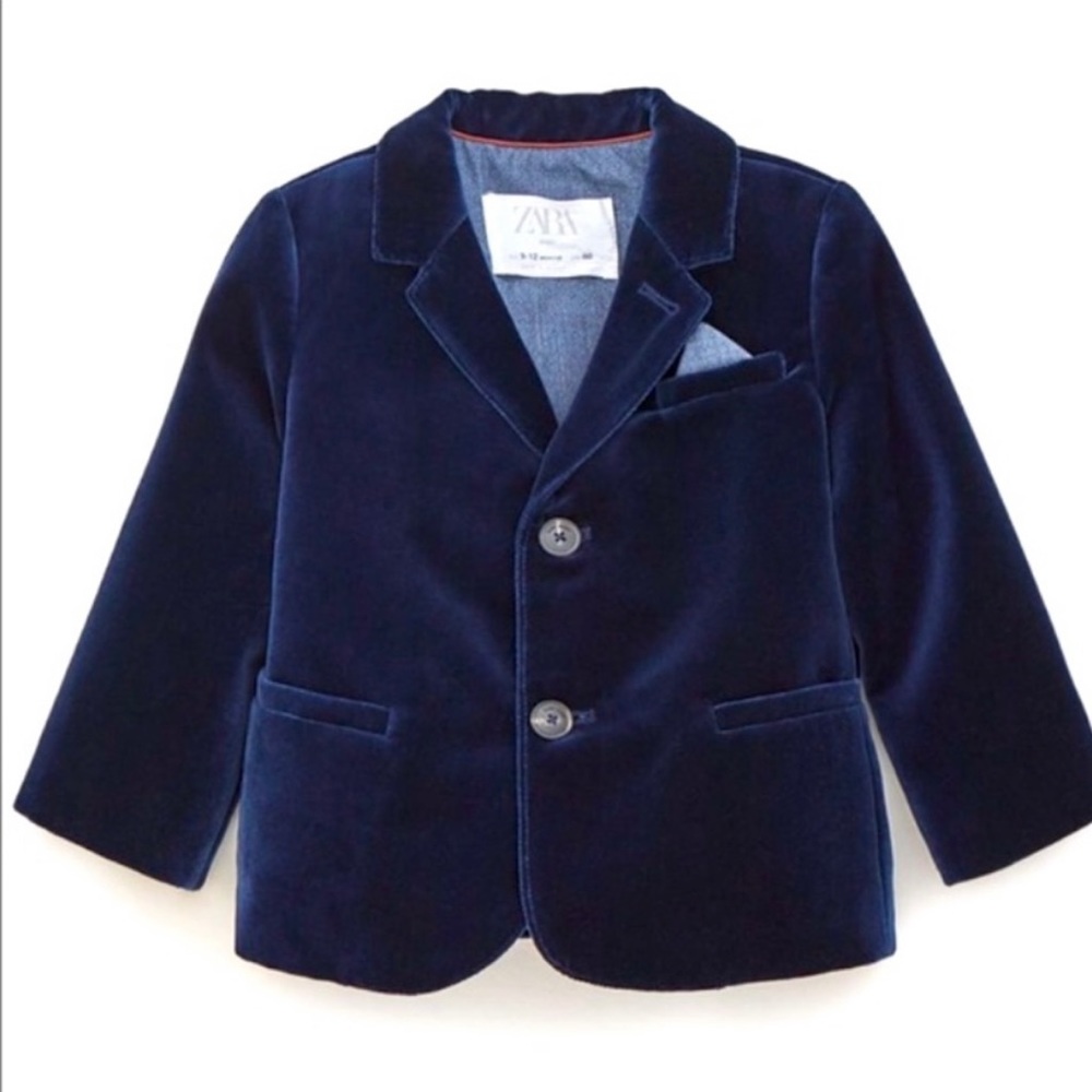 NWT Zara Kids Velvet Blazer